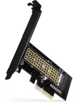 Axagon Pcem2-n adapter wewnętrzny pcie x4, 1x m.2 nvme m-key slot, sp & lp