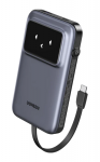 Ne&scaron;iojamas įkroviklis UGREEN 10000mAh Power Bank su integruotu kabeliu
