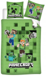 Patalynės užvalkalų kompl vaikams Minecraft žalias 140x200cm