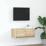 TV staliukas Televizoriaus spintelė, ąžuolo, 60x31x25,5 cm, apdirbta mediena