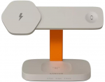 CANYON belaidžio įkrovimo stotis Hexagon 310 3in1 LightGrey/Oranžinis