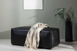 Venture Design Sėdimoji Pufa, Palermo, 59x119 cm, Juoda