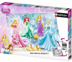 Dėlionė Nathan Sparkling Princesses 36 x 26 cm 100 Dalys