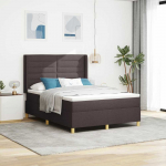 Kiemas lova su LED juostelėmis Ruda 140 x 200 cm audinys