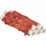 Gardumynai &scaron;unims - Trixie Denta Fun Stick su anties ir vi&scaron;tienos kepenėlėmis, 12cm, 35g (100 vnt.)