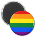 Diablo Picante Rainbow Flag Magnet 6x6 cm - Colorful Pride Priedas