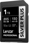 SDXC atminties kortelė - Lexar Professional Sidabrinis PLUS SDXC 1TB 205MB/s skaitymas, 150MB/s ra&scaron;ymas