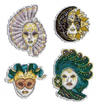 MP Studia Beldizart Kryželiu siuvinėjimo rinkinys "Magnetai. Venecijos kaukės" SR-849