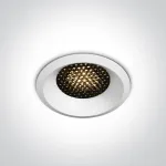 6,5W LED įleidžiamas &scaron;viestuvas, baltas, 3000/3500/4000K, su filtru nuo akinimo, dimeriuojamas, 10106DH/W/V