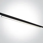 20W LED &scaron;viestuvas į magnetines sistemas FLAT, juodas, 3000/4000/5000K, 48V, 120&deg;, 43100FC/B/V