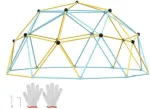 Geometrinis laipiojimo kupolas vaikams (3-10 m.) lauke. Lauko žaidimų aik&scaron;telė, laipynės, kupolas.