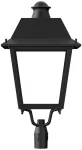 40W LED gatvės &scaron;viestuvas URBAN VILLA, juodas, 2200K, 60x120&deg;, IP66