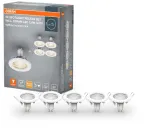 Įleidžiamas &scaron;viestuvas SPOT, GU10, baltas, su 2,6W 2700K LED lempute, 5vnt.