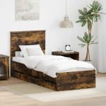 Lova Lovos rėmas Rūkyta ąžuolas 75 x 190 cm Inžinerinė mediena
