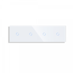 Keturvietis vienpolis sensorinis jungiklio dangtelis Feelspot, baltas