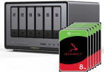 Serveris &bdquo;UGREEN DXP6800 Pro 48TB Seagate IronWolf NAS&ldquo; rinkinys, NAS su 6 x 8 TB &bdquo;Seagate IronWolf&ldquo; 3,5 colio SATA kietaisiais diskais