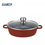 ALIUMINIO KEPTUVE SU DANGTELIU 24X6,5CM, 2,6L, CALABRIA, COOKING BY HEINNER