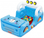 Bestway 93577 &bdquo;Fisher-Price&ldquo; pripučiamas automobilis su kamuoliukais 1,17 m x 76 cm x 61 cm