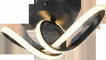 Lubinis &scaron;viestuvas Lubinis LED &scaron;viestuvas REALITY RUSA, 7W, 3000K, 900lm, juodos sp. 13,5x28x12cm