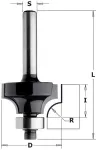Apvalinimo freza CMT Contractor K938-380; R=12,7; S=8; D=38,1 mm; su guoliu