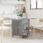 Valgomojo stalas 115 x 70 x 75 cm Apdirbta mediena Pilka Sonoma