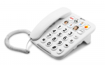 Geemarc PHOTOPHONE 110 laidinis telefonas su dideliais mygtukais, baltas