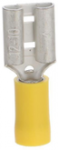 Ergom E10KN-03010103701 Izoliuota įvorė NI 9.5-6/1.2 PVC geltona E10KN-03010103701 /100 vnt./