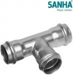 SANHA NiroTherm-Press Tri&scaron;akis PxPxP 76,1x35x76,1 jungiamosios detalės (691130763576)