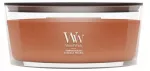 Kvapioji žvakė - WoodWick Pumpkin Praline Ellipse bronzos spalvos