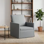 Sofa Krėslas &Scaron;viesiai pilka 70 x 81 x 82 cm Audinys
