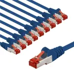 Goobay 66629, 2 m, Cat6, S/FTP (S-STP), RJ-45, RJ-45, Mėlyna, Raudona
