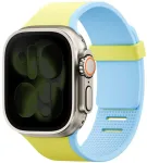 Dirželis UNIQ Revix IV Reversible Magnetic do Apple Watch Series 4/5/6/7/8/9/10/11/12/SE/SE2/SE3/Ultra/Ultra 2/Ultra 3/Ultra 4 44/45/46/49mm &scaron;viesiai žalia-mėlyna