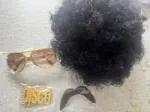 ATL BQ3N Rinkinys peruka afro + priedai