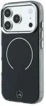Mercedes PC/TPU dvigubo sluoksnio MagSafe dėklas, skirtas iPhone 18 Pro, juodas/antracito spalvos