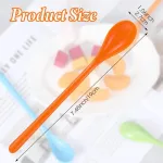 Yuxianlb ilgi &scaron;auk&scaron;tai, ilgi arbatos &scaron;auk&scaron;teliai mai&scaron;ymui, ilga rankena mai&scaron;ymo &scaron;auk&scaron;tas gėrimams, 4 vienetai, barmeno &scaron;auk&scaron;tai, 19 cm, spalvingas plastikas, daugkartinio naudojimo, skirti mai&scaron;yti ledus, medų, ledų desertus