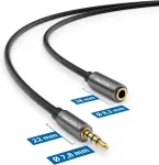 Deleycon ctia ausinių ilgintuvas 4 kontaktų trrs mikrofonas 3,5 mm jack lizdo ilgiklis ausinėms aux metalinis ki&scaron;tukas stereo audio pc mobilusis telefonas i&scaron;manusis telefonas plan&scaron;etinis kompiuteris hifi imtuvas 3,0 m