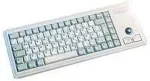 Cherry G84-4400 kompakti&scaron;ka klaviatūra su rutuliniu valdikliu, Es i&scaron;dėstymas (qwerty), laidinė (usb jungtis), 2 pelės mygtukai, mechaniniai Cherry Ml jungikliai, pilka