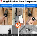 Eseesmart spyna su pir&scaron;to atspaudu, i&scaron;mani spyna su pir&scaron;to atspaudu ir iwatch bluetooth programėle, elektroninė maža i&scaron;mani spyna su pir&scaron;to atspaudu spintelėms, sporto salei, biurui, namams, sodui, spintelei