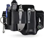 Sayram St1/st2 odinis multitool dėklas su raktų laikikliu, edc diržo organizatoriaus peilio dėklas, skirtas Leatherman įrankiams, žibintuvėliui, edc ki&scaron;eninis organizatorius vyrams