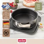 Zenker Bake, Click & Go 24 torto forma - skersmuo 24 x 8 cm - kepimo forma su atskirai įsigyjamu dangčiu tiesioginiam transportavimui - torto forma kepimui ir transportavimui