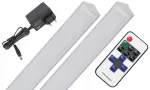 Kampinė Led juosta spintelėms 2x70cm su nuotoliniu pulteliu