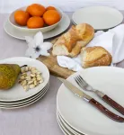 Lubiana Eto Modern Ke00 valgomojo servizas, 54 dalys, 18 asmenų, kreminis