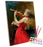 Creart Paveikslas tapyba pagal numerius ant rėmo Rėmas Smuikas 40x50 cm