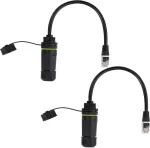 Default Rj45 Ip68 Vandeniui Atsparus Jungiklis Cat6 Ethernet Kabelio Jungtis