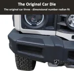Automobilio kampo apsauga, priekinio buferio apsauginiai dangteliai, suderinami su Ineos Grenadier 2020-2024, automobilio priekinio buferio purvasaugis, kėbulo apsaugos nuo susidūrimo juostos priedai