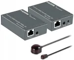 &Scaron;akotuvas Hdmi į lan signalo keitiklis su nuotolinio valdymo pultu, siųstuvo rinkinys (siųstuvas + imtuvas)