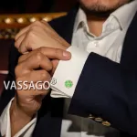 Keturlapio dobilo sąsagos vyrams, nerūdijančio plieno, žalio dobilo, airi&scaron;kos, sėkmės dobilo sąsagos verslo vestuviniams mar&scaron;kiniams, papuo&scaron;alai