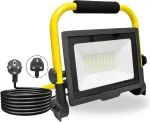 Picaa statybinis prožektorius, 50 W Led prožektorius, 5000 lm, &scaron;altai balta, ne&scaron;iojamas Led darbo žibintas, Ip66 atsparus vandeniui, darbo žibintas dirbtuvėms, statybvietei, garažui, 6500 K