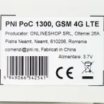 PNI PoC 1300 GSM 4G LTE ne&scaron;iojama radijo stotelė, Linux OS, 1.77 colio spalvotas ekranas, 4400 mAh Li-Ion baterija