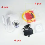 4 dalių rinkinys PNI IP440 WiFi PTZ belaidė vaizdo stebėjimo kamera, 4MP, skaitmeninis priartinimas, micro SD lizdas, autonominė, judesio aptikimo signalizacija, judesio sekimas